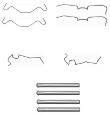 HELLA PAGID Tarvikesarja, jarrupala 8DZ 355 203-621